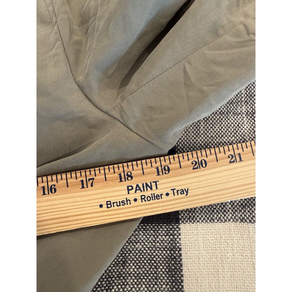 Banana republic trench coat dress 8 Petite Belted button front green normcore - Picture 10 of 11
